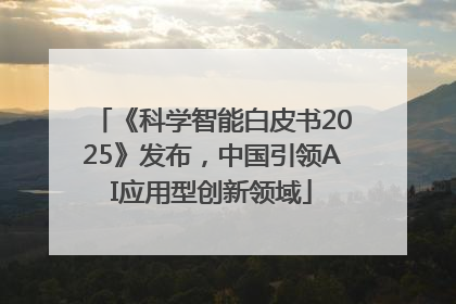 《科学智能白皮书2025》发布，中国引领AI应用型创新领域