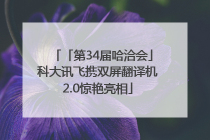 「第34届哈洽会」科大讯飞携双屏翻译机2.0惊艳亮相
