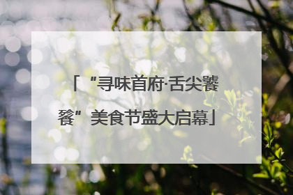 “寻味首府·舌尖饕餮”美食节盛大启幕