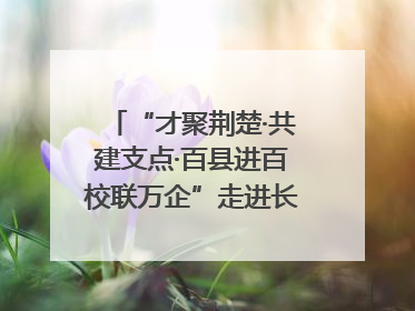 “才聚荆楚·共建支点·百县进百校联万企”走进长江大学文理学院