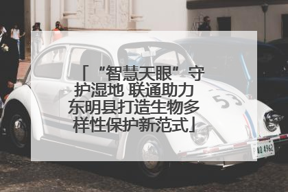 “智慧天眼”守护湿地 联通助力东明县打造生物多样性保护新范式