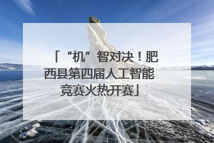 “机”智对决！肥西县第四届人工智能竞赛火热开赛