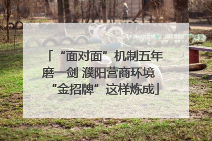 “面对面”机制五年磨一剑 濮阳营商环境“金招牌”这样炼成
