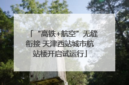 “高铁+航空”无缝衔接 天津西站城市航站楼开启试运行
