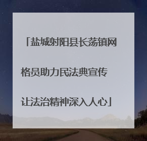 盐城射阳县长荡镇网格员助力民法典宣传 让法治精神深入人心