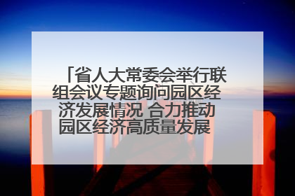 省人大常委会举行联组会议专题询问园区经济发展情况 合力推动园区经济高质量发展 王宁主持会议并讲话 王予波带队到会应询
