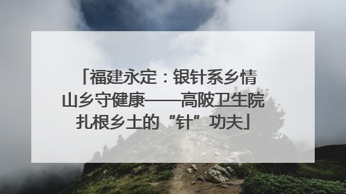 福建永定：银针系乡情 山乡守健康——高陂卫生院扎根乡土的“针”功夫