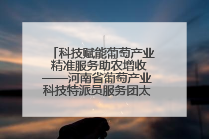 科技赋能葡萄产业 精准服务助农增收——河南省葡萄产业科技特派员服务团太康县科技服务纪实