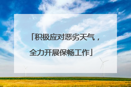 积极应对恶劣天气，全力开展保畅工作