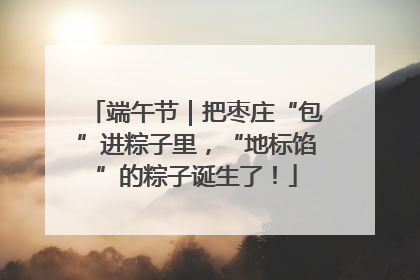 端午节｜把枣庄“包”进粽子里，“地标馅”的粽子诞生了！