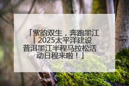 紫韵双生，奔跑墨江丨2025太平洋建设普洱墨江半程马拉松活动日程来啦！