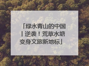 绿水青山的中国丨逆袭！荒草水塘变身文旅新地标