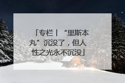 专栏丨“里斯本丸”沉没了，但人性之光永不沉没