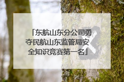 东航山东分公司勇夺民航山东监管局安全知识竞赛第一名