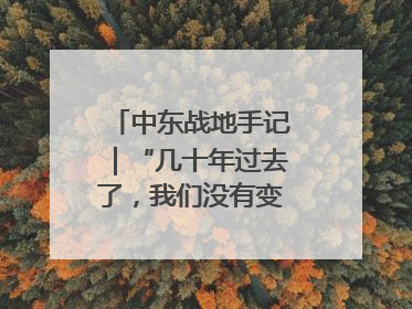 中东战地手记｜“几十年过去了，我们没有变得更安全”