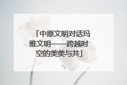 中原文明对话玛雅文明——跨越时空的美美与共