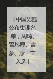 中国男篮公布集训名单，周琦、曾凡博、雷蒙、廖三宁入选