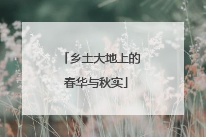 乡土大地上的春华与秋实