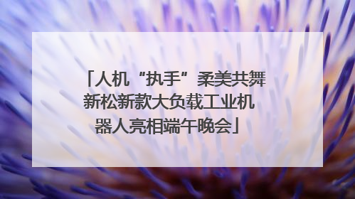 人机“执手”柔美共舞 新松新款大负载工业机器人亮相端午晚会