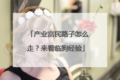 产业富民路子怎么走？来看临朐经验