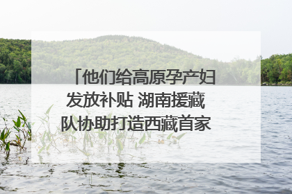 他们给高原孕产妇发放补贴 湖南援藏队协助打造西藏首家高原产儿协同中心