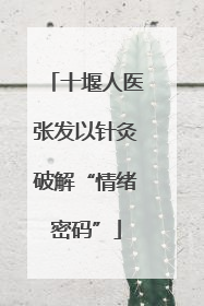 十堰人医张发以针灸破解“情绪密码”