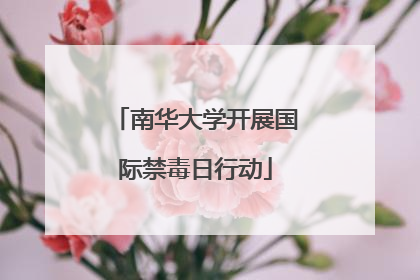 南华大学开展国际禁毒日行动