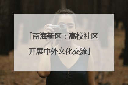 南海新区：高校社区开展中外文化交流