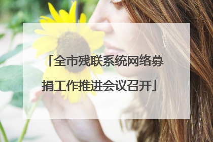 全市残联系统网络募捐工作推进会议召开