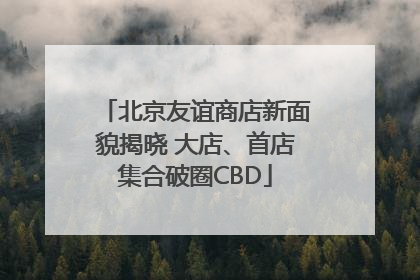 北京友谊商店新面貌揭晓 大店、首店集合破圈CBD