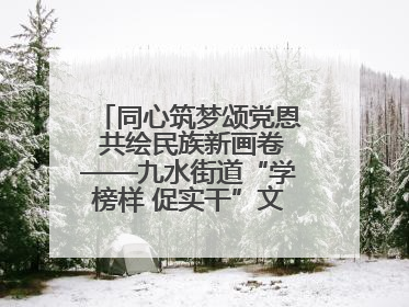 同心筑梦颂党恩 共绘民族新画卷——九水街道“学榜样 促实干”文艺晚会唱响民族团结主旋律