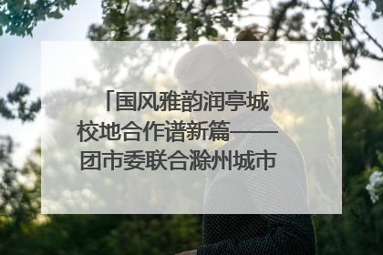 国风雅韵润亭城 校地合作谱新篇——团市委联合滁州城市职业学院助力传统文化“破圈”绽放