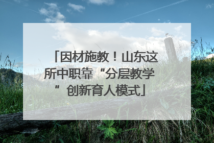 因材施教！山东这所中职靠“分层教学”创新育人模式