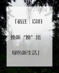 宿迁：以旧换新“换”出绿色新生活