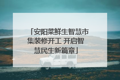 安阳菜鲜生智慧市集装修开工 开启智慧民生新篇章