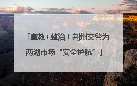 宣教+整治！荆州交警为两湖市场“安全护航”