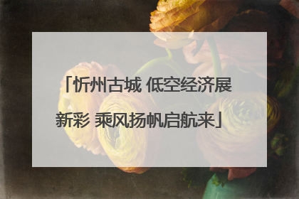 忻州古城 低空经济展新彩 乘风扬帆启航来