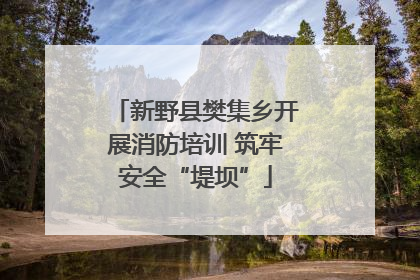 新野县樊集乡开展消防培训 筑牢安全“堤坝”