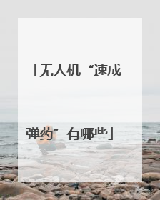 无人机“速成弹药”有哪些