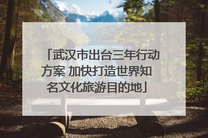武汉市出台三年行动方案 加快打造世界知名文化旅游目的地