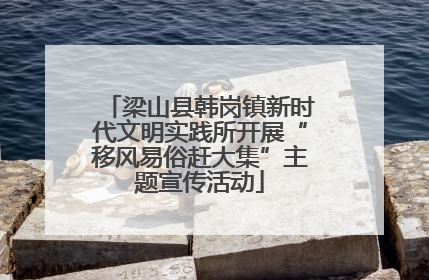 梁山县韩岗镇新时代文明实践所开展“移风易俗赶大集”主题宣传活动