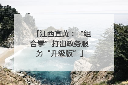 江西宜黄：“组合拳”打出政务服务“升级版”