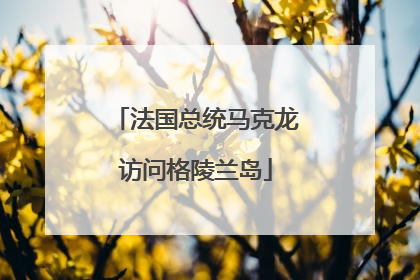 法国总统马克龙访问格陵兰岛
