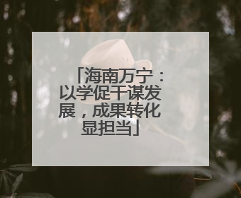 海南万宁：以学促干谋发展，成果转化显担当