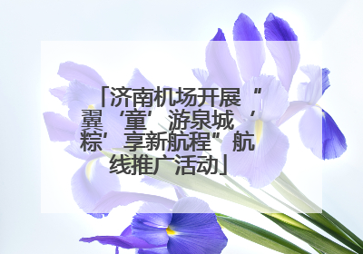 济南机场开展“翼‘童’游泉城‘粽’享新航程”航线推广活动