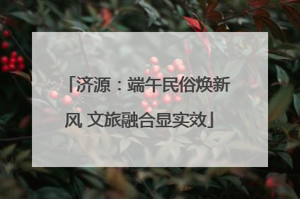 济源：端午民俗焕新风 文旅融合显实效