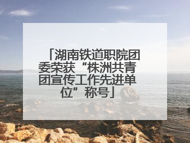 湖南铁道职院团委荣获“株洲共青团宣传工作先进单位”称号
