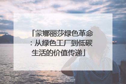 蒙娜丽莎绿色革命：从绿色工厂到低碳生活的价值传递