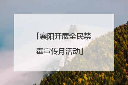 襄阳开展全民禁毒宣传月活动