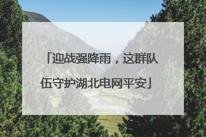 迎战强降雨，这群队伍守护湖北电网平安